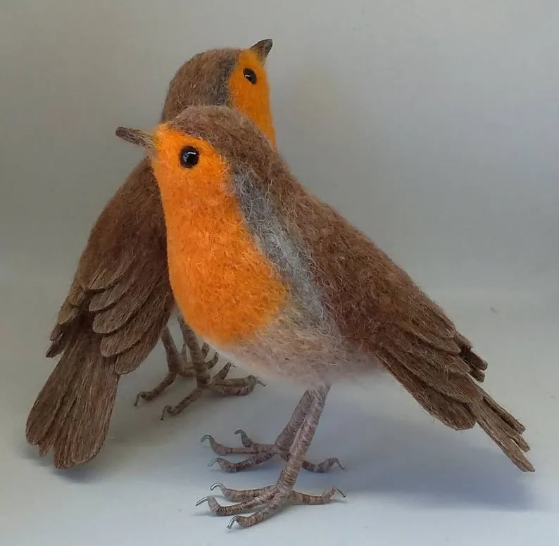 🎈Handmade Wool Songbirds – Eco-Friendly Needle Felted Birds🐦✨