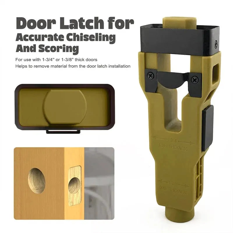 🔥 HOT SALE 🔥🛠️ LIMITED-TIME 50% OFF! 🚪 Professional Door Latch Installation Tool – Accurate Mortise Guide, Durable ABS, Adjustable 🔨