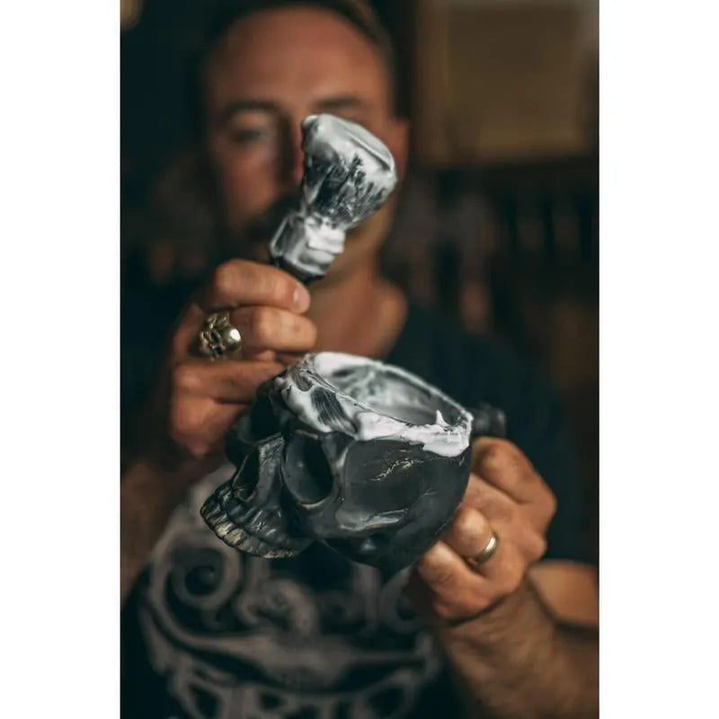 🔥Last 4 hours Sale: Save 50% - ☠️Handmade Skull Lather Bowl