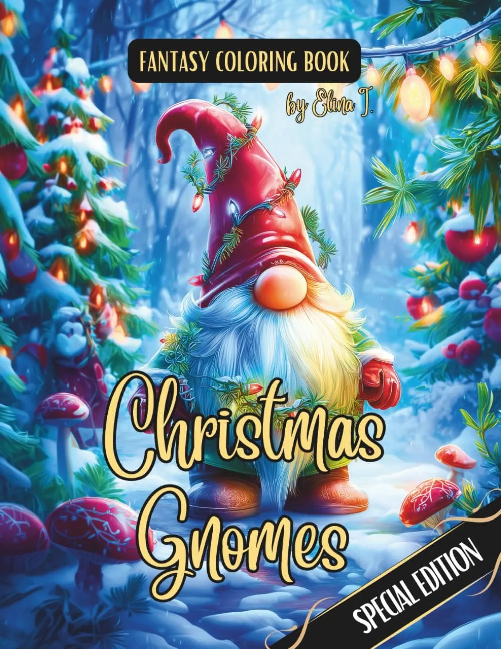 🎄Christmas Offer: 49% Discount🎅 Fantasy Coloring Book "Christmas Elves" - Special Edition