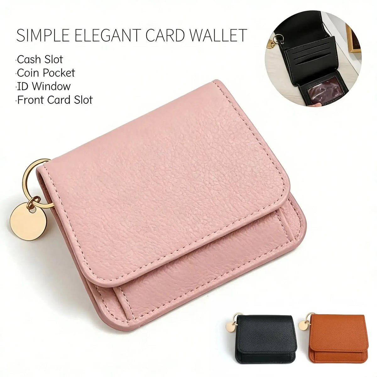 🔥HOT SALE🔥💖Hot 40% OFF🌹RFID Short Wallets for Women – Fashionable Card Holder with Key Ring & Coin Purse