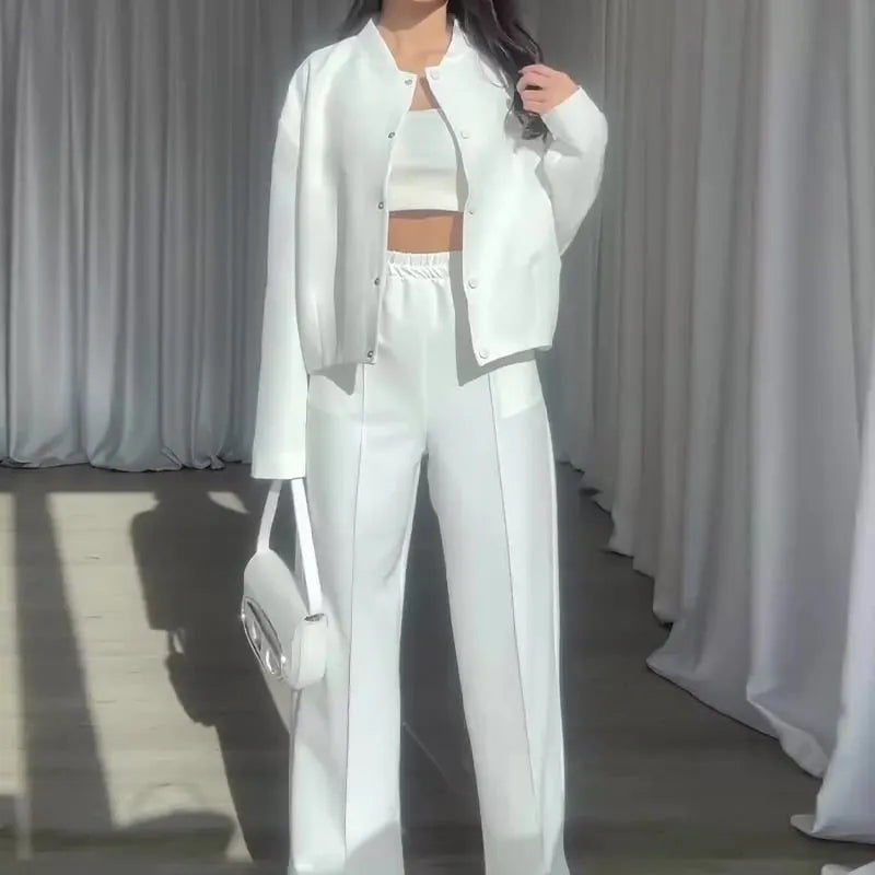 Jacket and Loose Pants 2-Piece Set