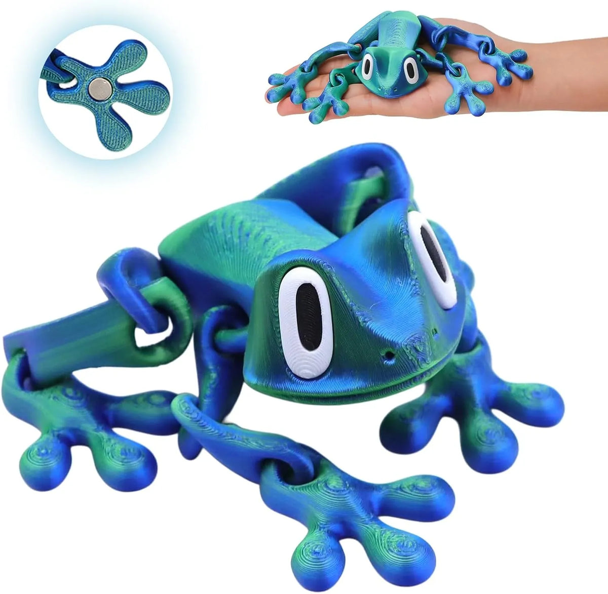 🔥HOT SALE🔥Limited Time 49% Off✨3D Printed Magnet Frog Toy