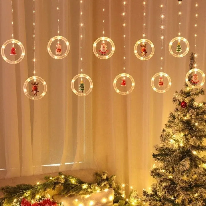 🎅Early Christmas Sale-49% OFF - Christmas Decor Ring Lights(🔥The 2nd one is 50% off🔥)
