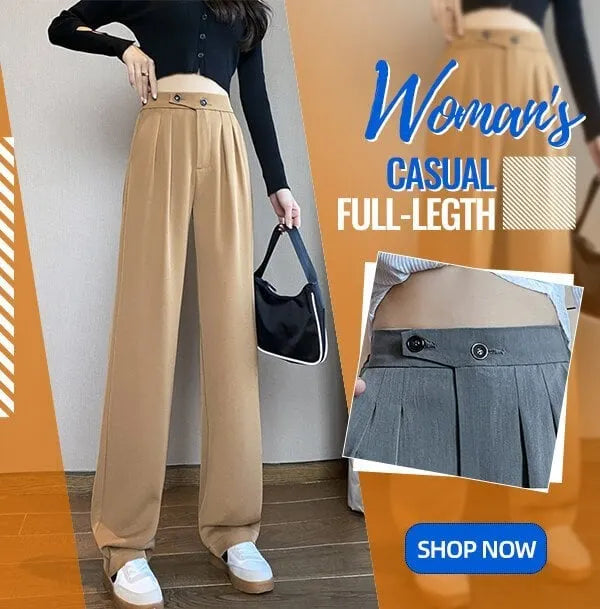✨Store promotion✨Woman's Casual Full-Length Loose Pants(BUY 2 FREE SHIPPIING)