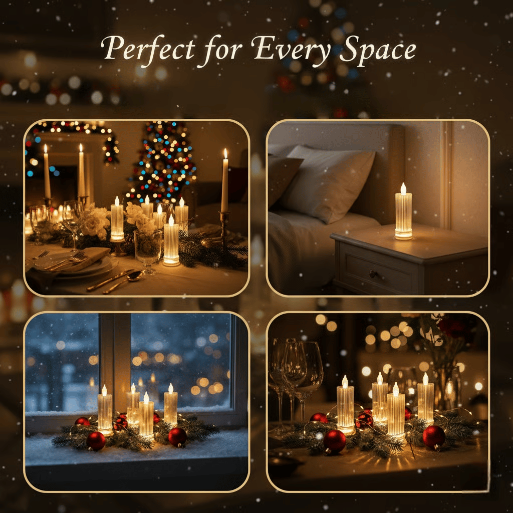 🕯️LED Crystal Candle Lights