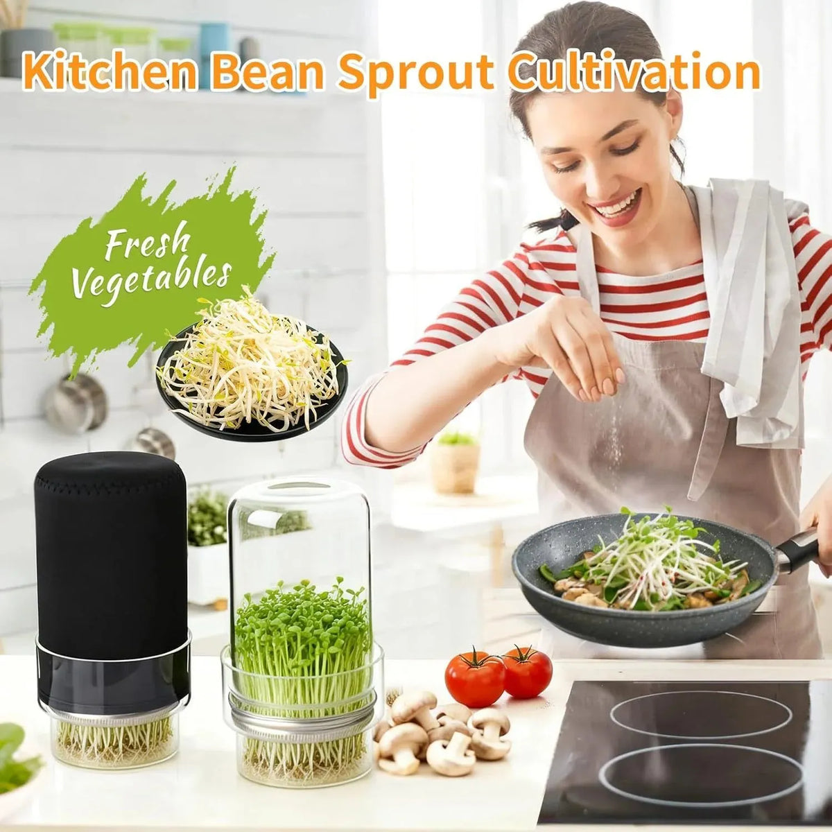 🔥HOT SALE🔥🌱 Upgraded Sprouting Jar Kit – Fresh Healthy Sprouts in Days ✨