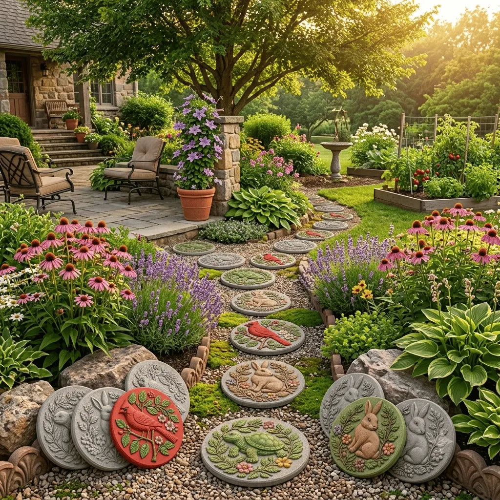 🔥HOT SALE 49% OFF✨🐦Hummingbird Garden Art Stepping Stone Mold
