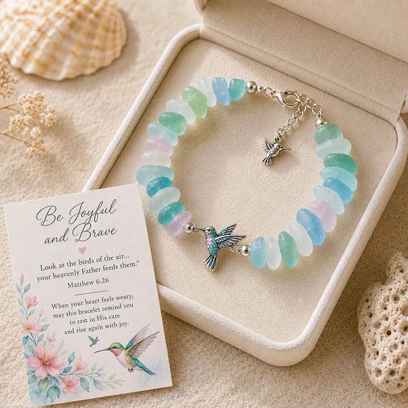 🔥Last Day 49% OFF - 🩵 Sea Glass Blessing Bracelet