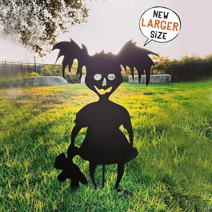 Cute And Unique Ghost Zombies - Halloween Yard Decor Metal Art