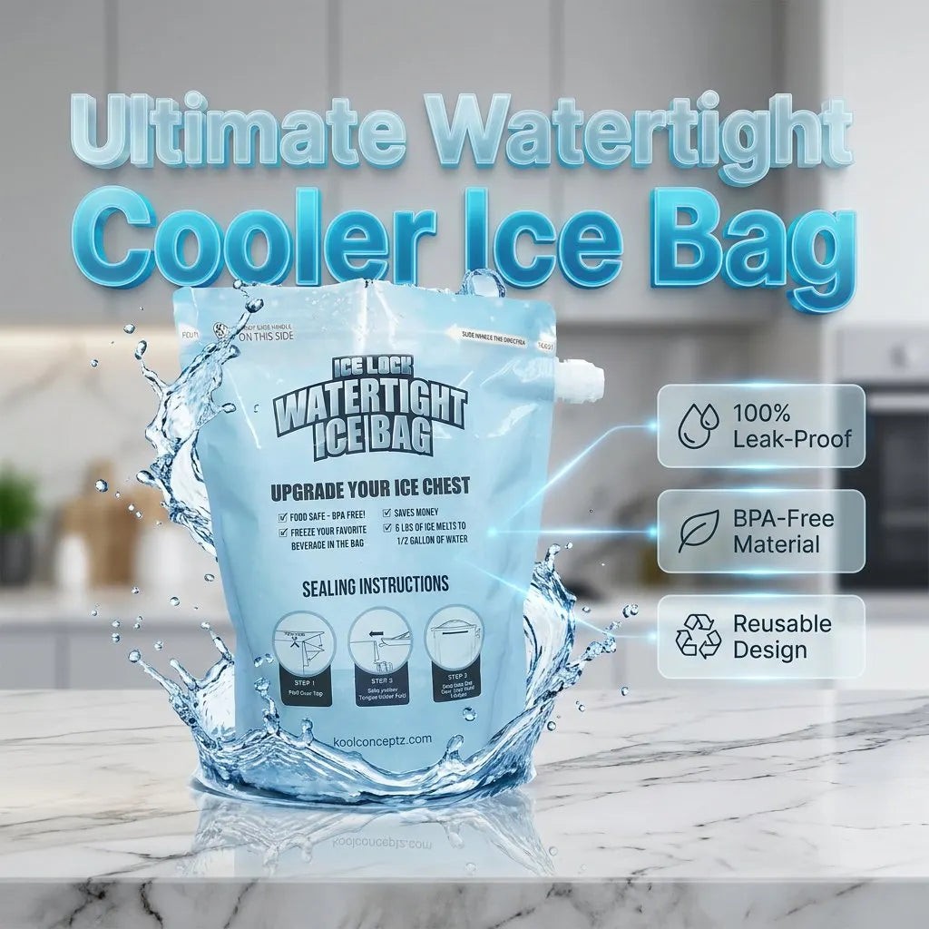 🔥HOT SALE🔥Large-Capacity Leak-Proof Ice Bag – Reusable Cooler Ice Pack – Durable, Instant-Use Cooling Solution