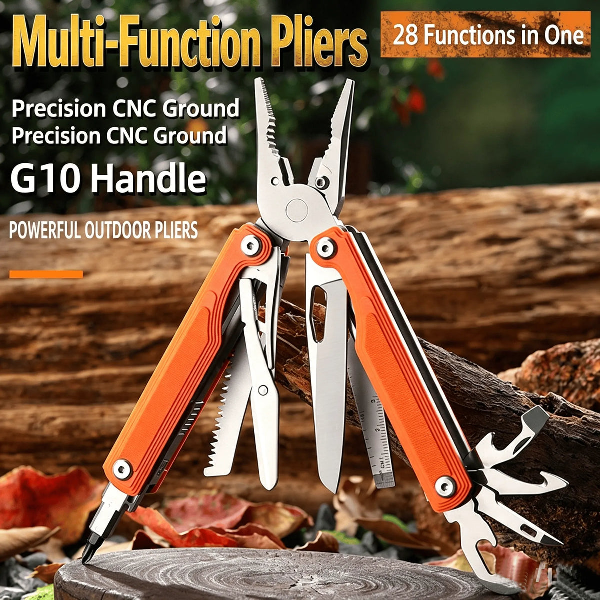 HOT SALE 49% OFF🛠️Wave Alpha Edc Multi Tools with Reverse Tanto Blade & G10 Handles