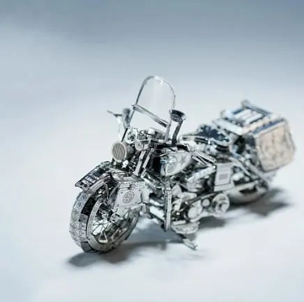 🔥 HOT SALE 🔥Puzzle De Ensamblaje De Metal 3d Para Motocicletas Plateadas