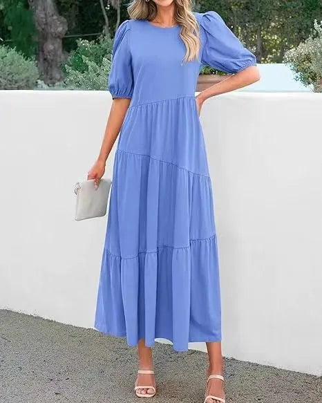 🌟HOT SALE-WOMEN'S SUMMER CASUAL MIDI DRESS (BUY 2 FREE SHIPPING)