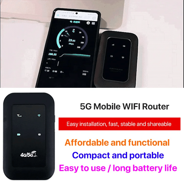 🎉Wireless Portable WiFi(SIM card not included)(Requires card insertion, not include SIM card)