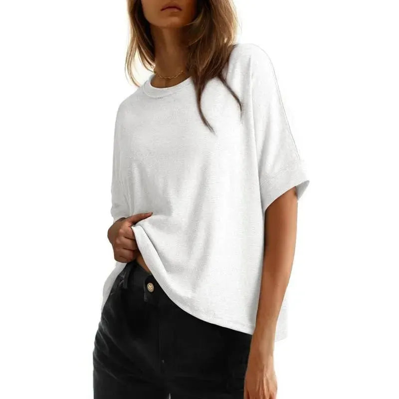 🎉Women's Tops for Women 2026 Loose Oversized Basic Tee Comfortable Soft Fabric Flattering Fit