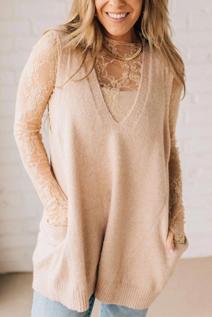 Women's Cozy Pocket Sweater Vest