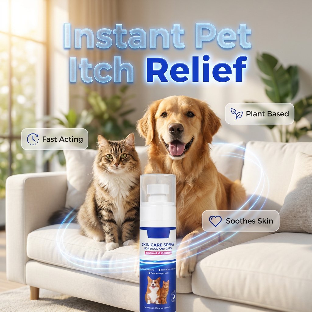 🔥HOT SALE🔥(Pet Lover) Hot Spot Spray for Pets (Dogs & Cats) — Plant-based formula to relieve itching and skin discomfort