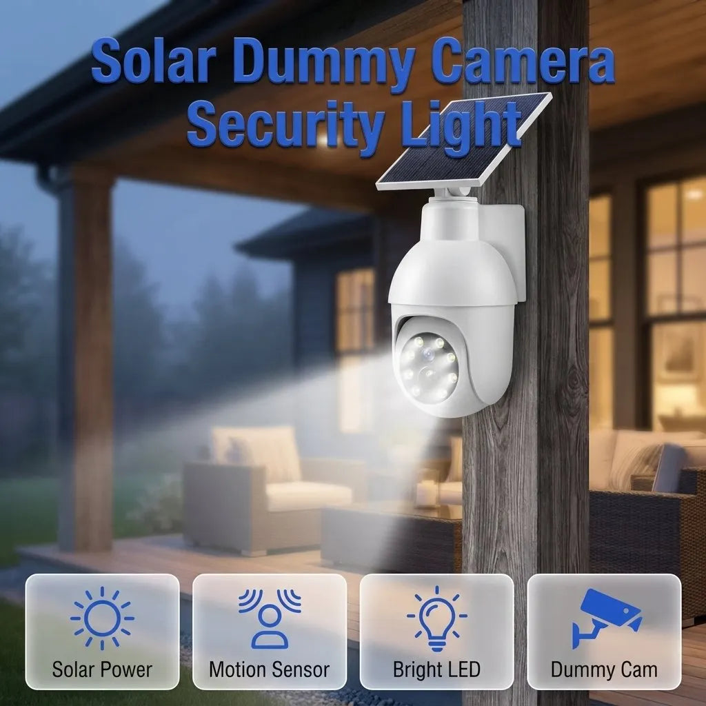 🔥HOT SALE🔥⏰Sale 49% OFF - Solar-Powered Simulated Surveillance Camera Street Light
