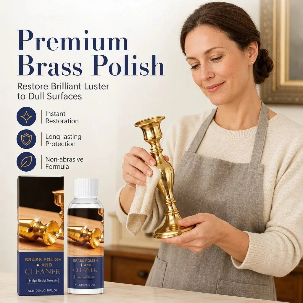 🔥 HOT SALE 🔥🔩TARNISHED BRASS? FIX IT FAST!🔩 Polish & Cleaner – Removes Oxidation, Restores Shine, Gentle on Surfaces – Easy Application! 🧽