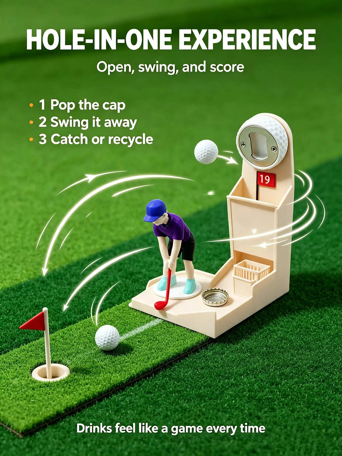 🔥 HOT SALE 🔥Novelty Golf Bottle Opener