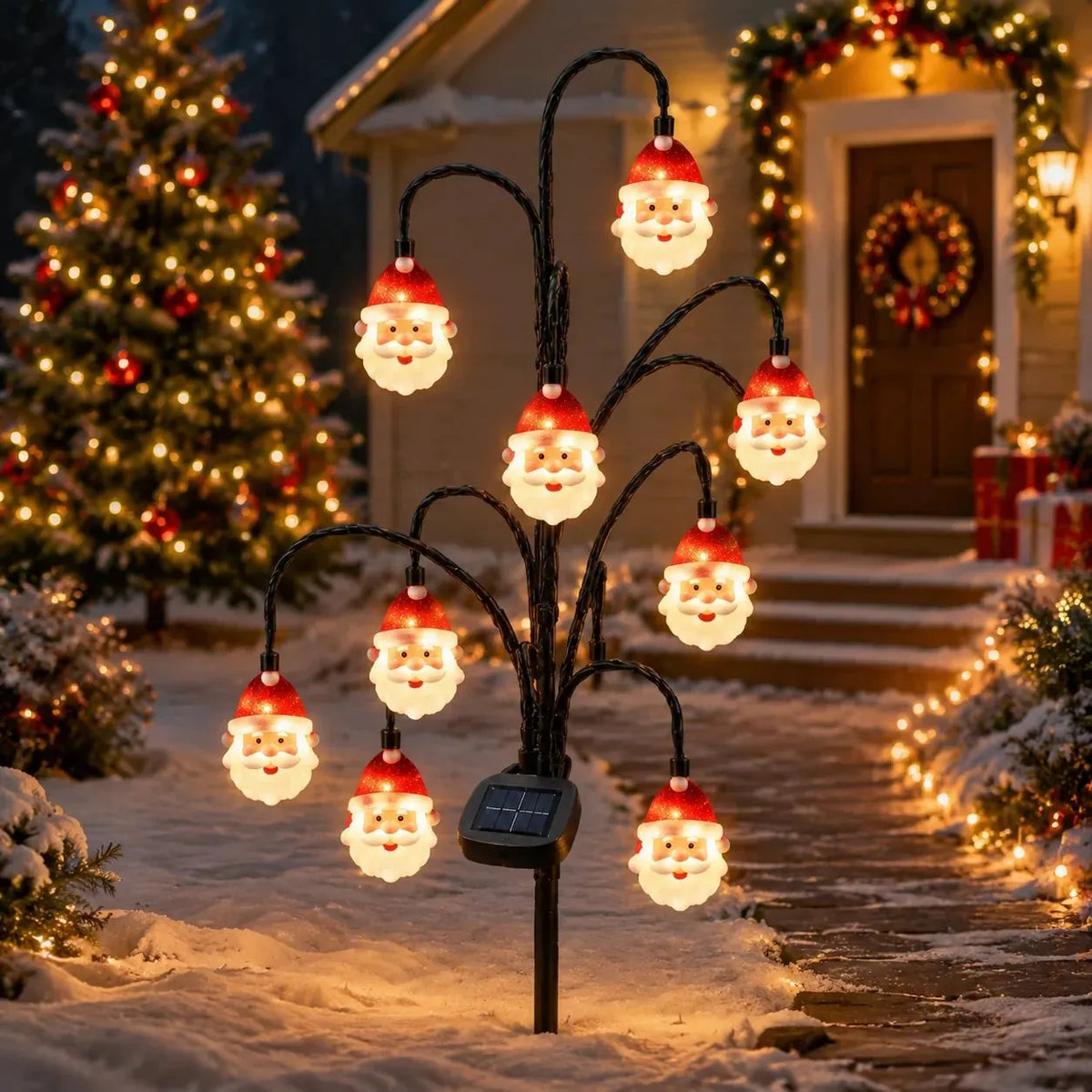 🎉⏳ Last Day 49% OFF – 🎄Solar Christmas Character Pathway Stake Light Collection | 5 Festive Designs with Warm White LEDs, Automatic Dusk-to-Dawn Lighting & Easy Ground-Stake Setup ✨