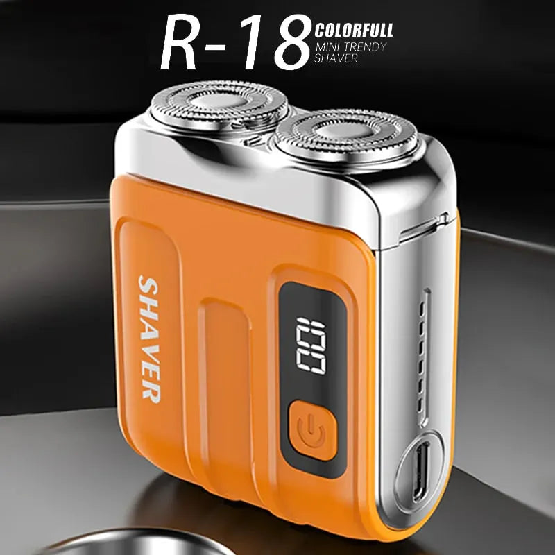🎉🔥Portable Mini Men's Electric Shaver – Compact & rechargeable – Wet/dry use, perfect for travel or gym bag – quick and smooth shave ✨🧳