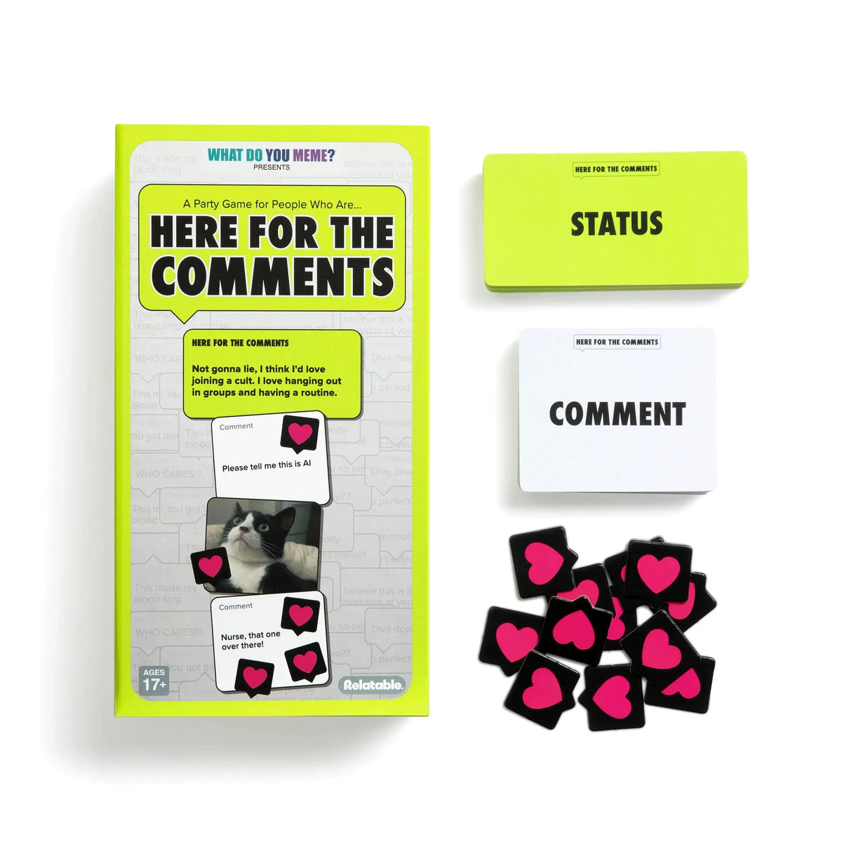 Here For The Comments– Chaotic Party Game for Meme Lovers & Friends 🔥