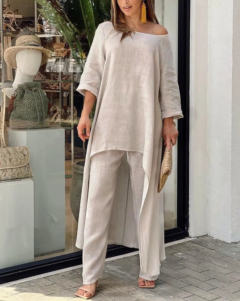 🔥HOT Sale - Casual Solid Color Two-piece Set 💥 BUY 2 FREE SHIPPING