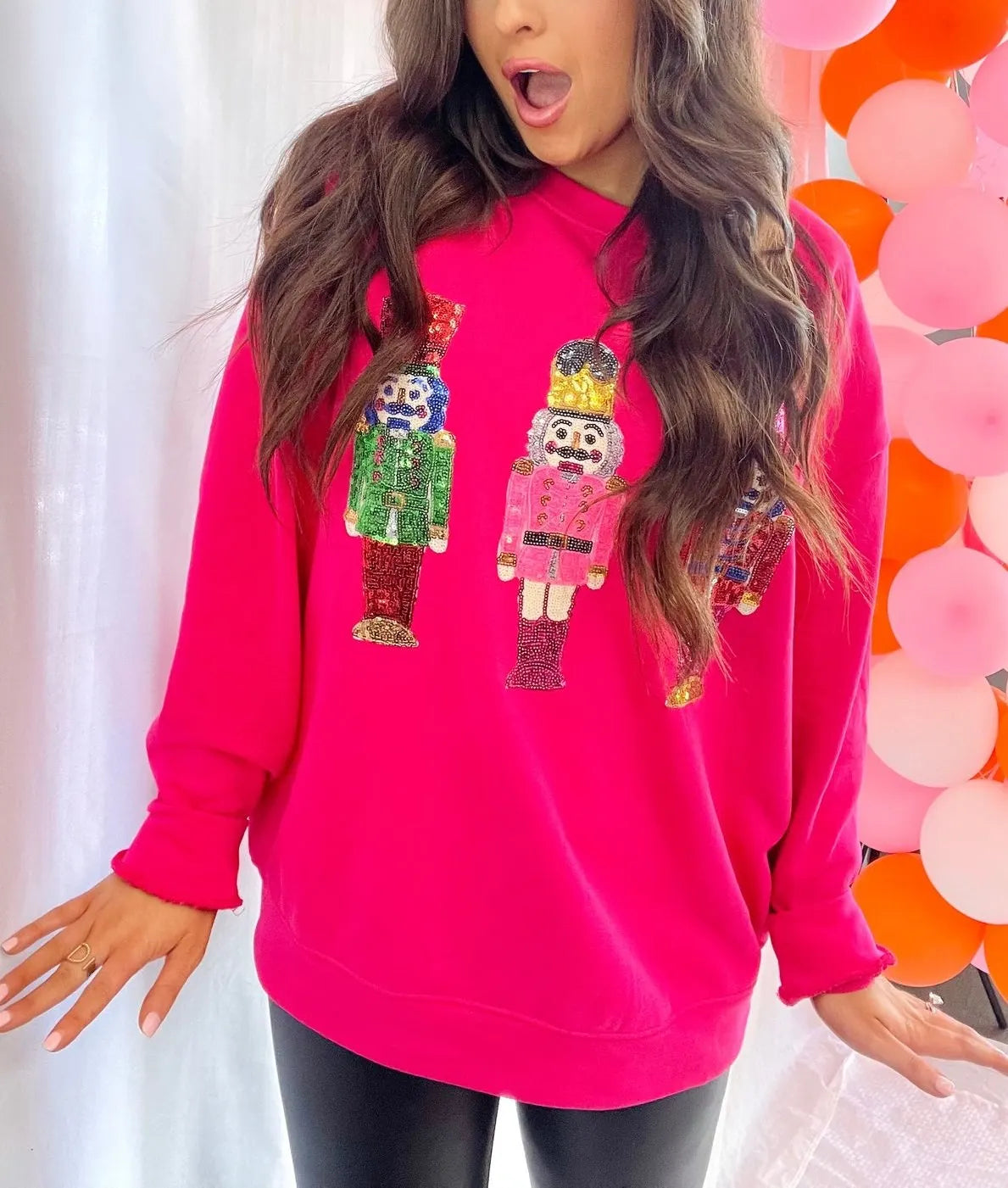 WOMEN'S CHRISTMAS SEQUIN NUTCRACKER PULLOVER (BUY 2 FREE SHIPPING)