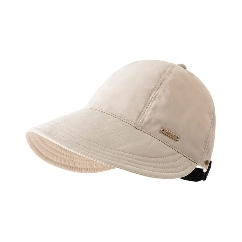 đ Womenâs Wide Brim Sun Visor Hat â UPF 50+ Open Top Ponytail Cap for Beach, Golf & Outdoor Sun Protection