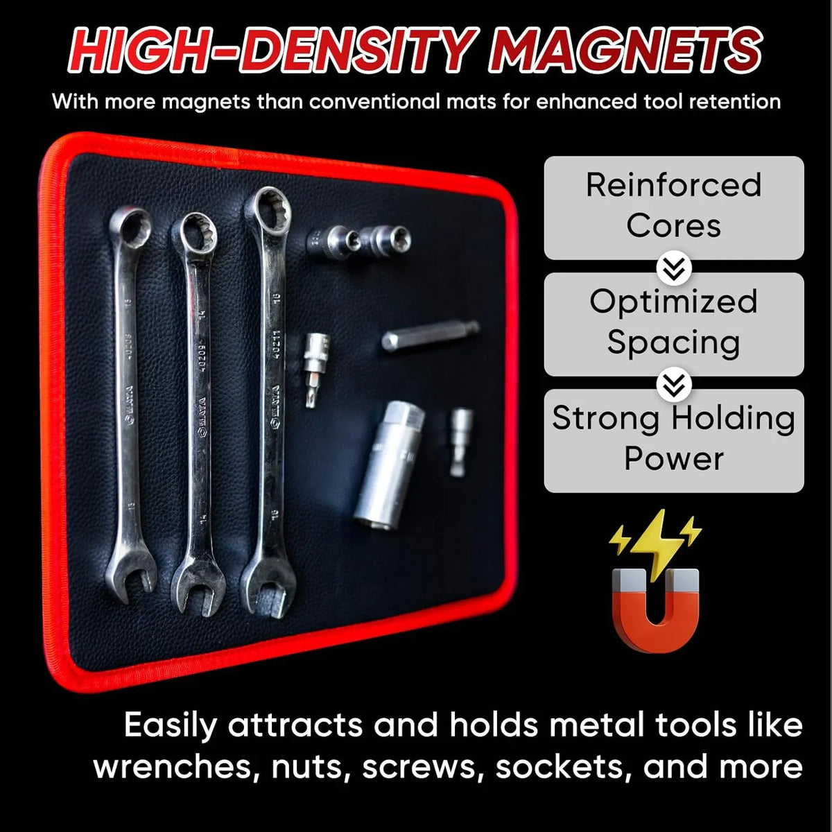 🛠️3PC Flexible Magnetic Tool Mat & Tray Holder