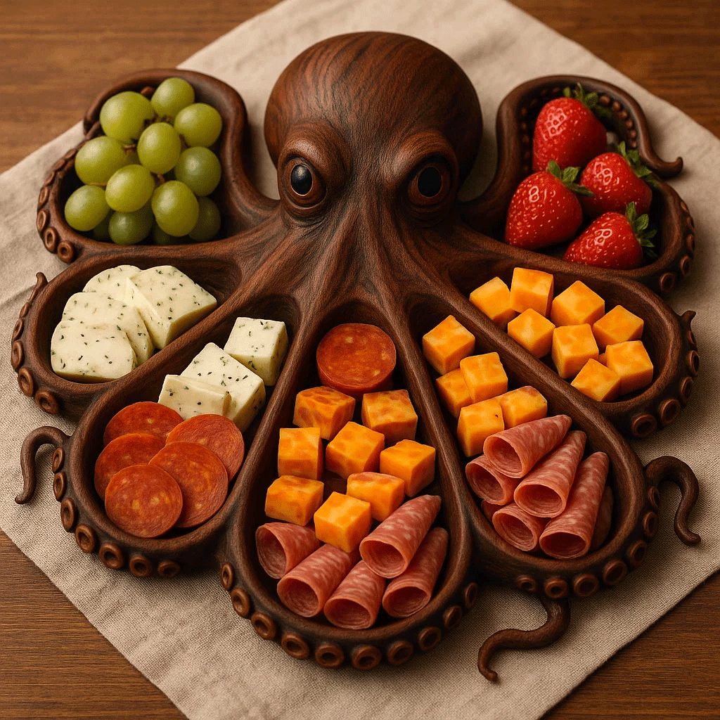 Octopus Charcuterie Board