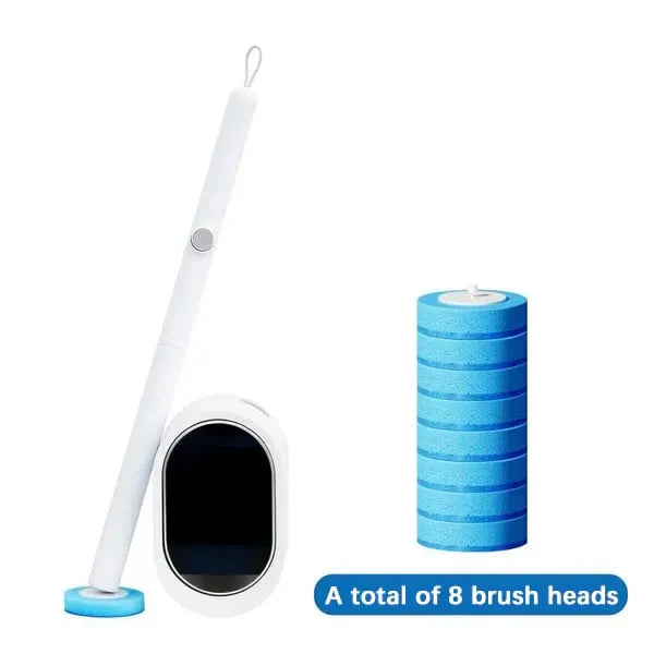 Toilet Scrubber Kit with Self-Cleaning Disposable Pads