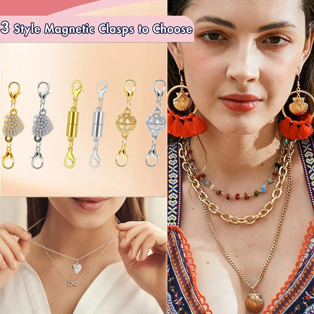 Magnetic Necklace Clasps And Closures