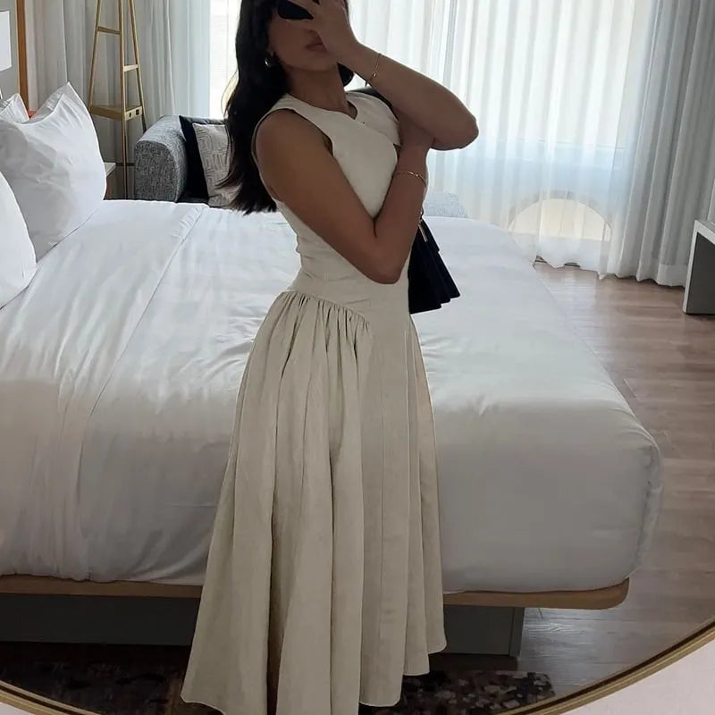 Hollow A-line dress