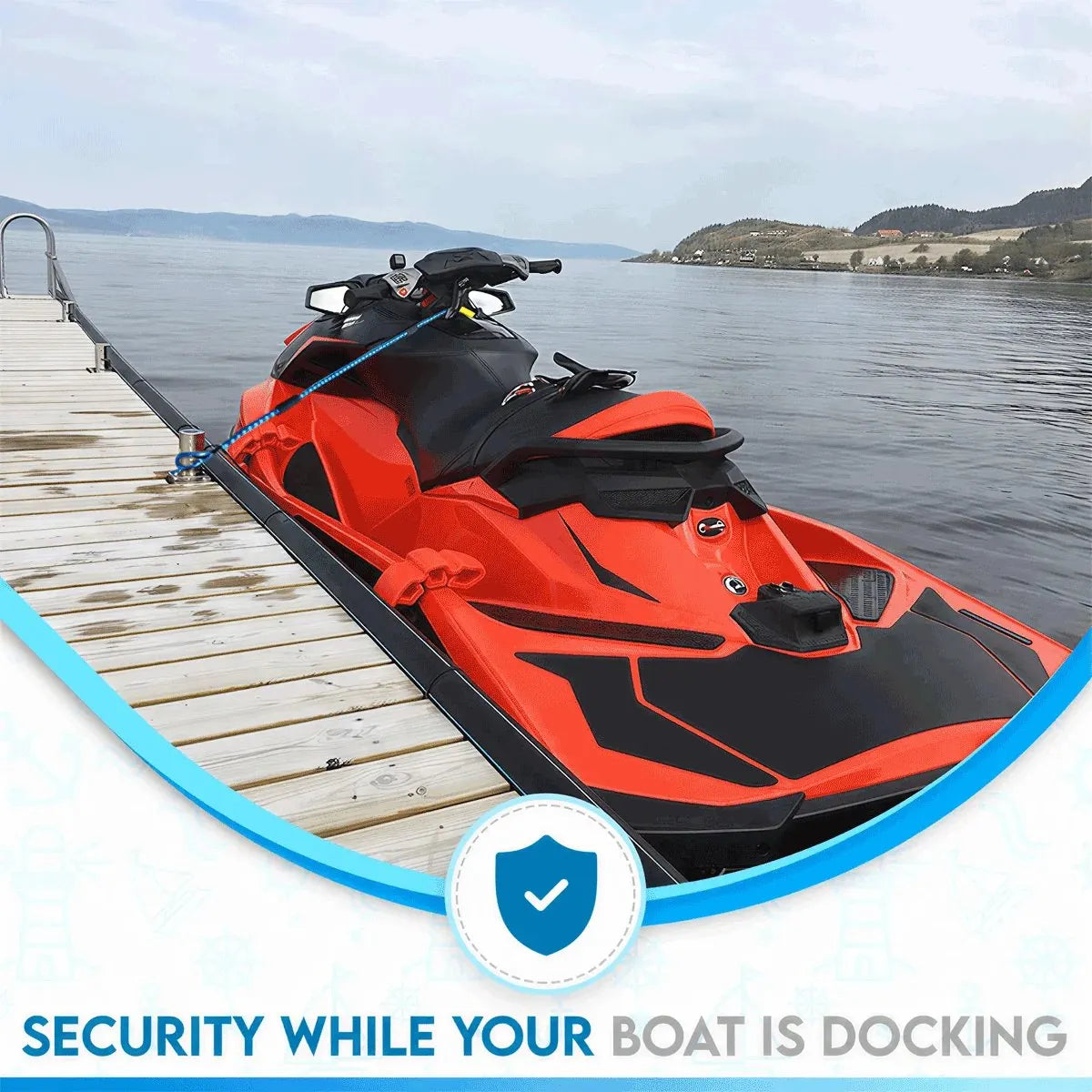 🔥HOT SALE🔥🎁LAST DAY SALE-50% OFF🎁!Heavy-Duty Bungee Dock Lines🛥️