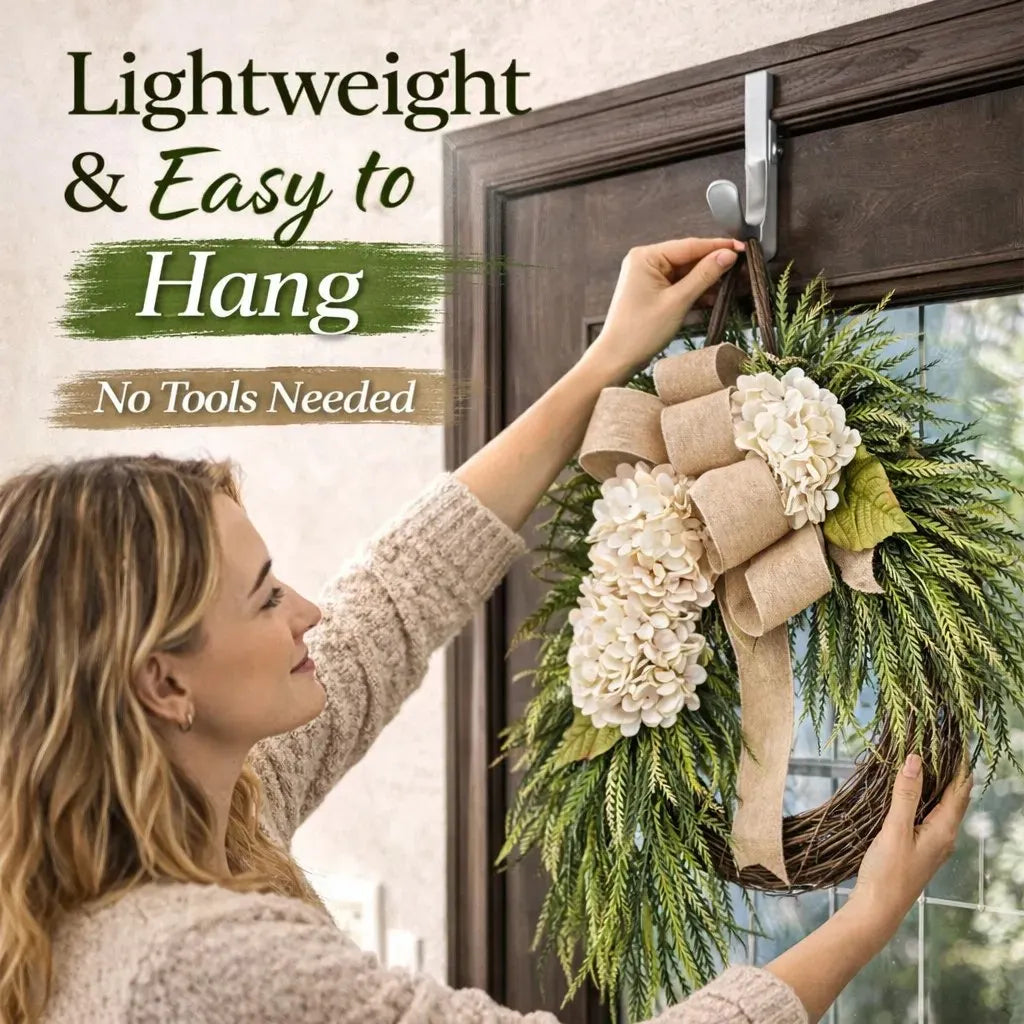 🔥HOT SALE🔥🌸Handcrafted Hydrangea Wreath – The Perfect All-Season Front Door Decor