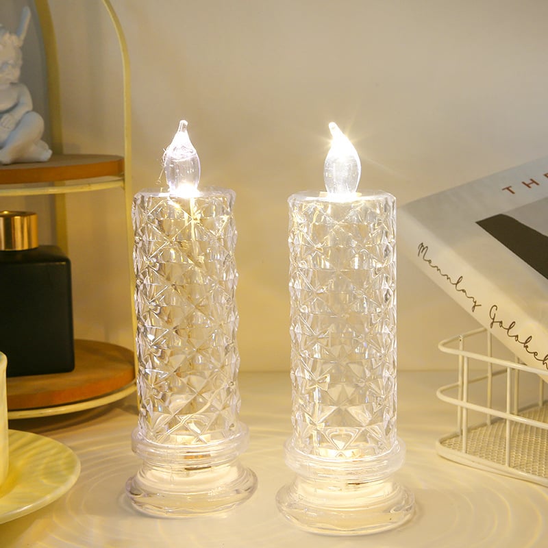 ✨🕯️LED Plastic Candle Lights 🌈Battery Operated