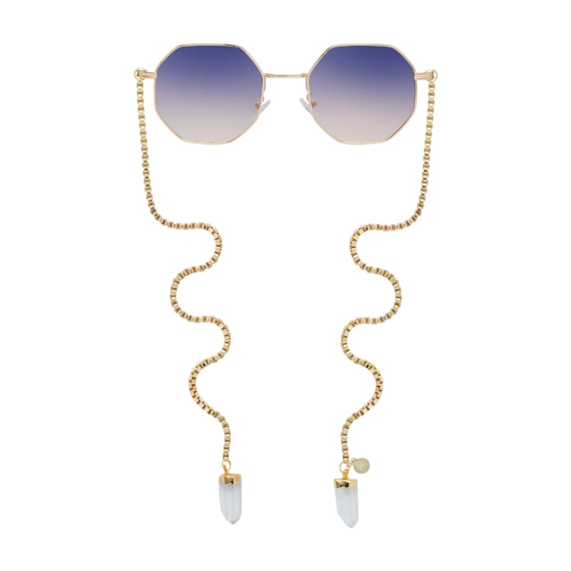 🔥Last Day 49% OFF - 🕶️Chain-Link Crystal Sunglasses
