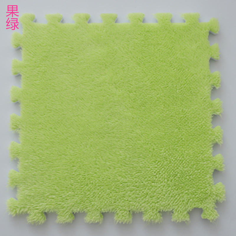 Spliced suede carpet