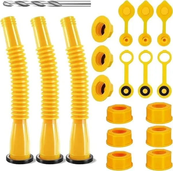 🎉Universal Gas Can Spout Replacement Kit — Flexible Leak-Proof Nozzle, Fits 1–10 Gal Cans