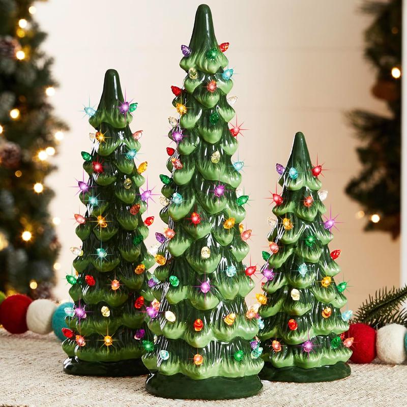 🎉🎄Retro Hand-Painted Tabletop Christmas Trees