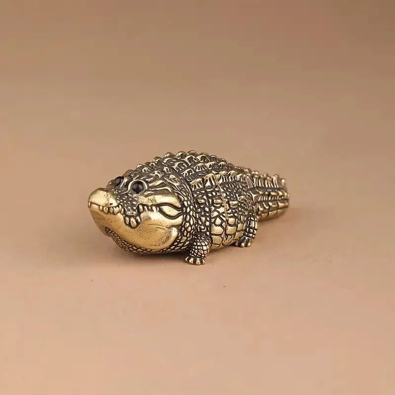🔥LAST DAY 49% OFF - ✨Cute Fat Copper Alligator Statue