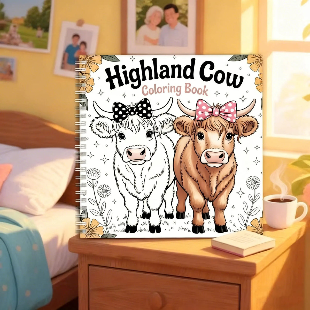🔥Last Day 49% Off🐮Highland Cow Coloring Book