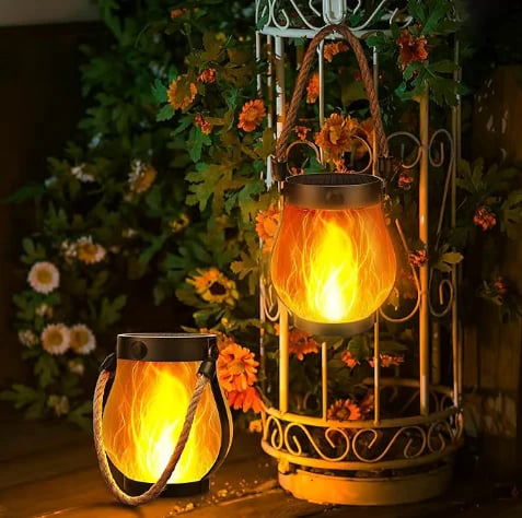 🔥🔥Dancing flame Solar Lantern Outdoor Lights