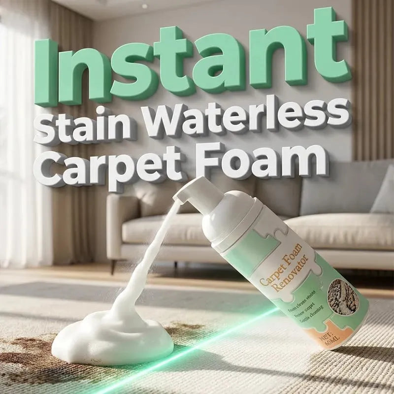 🔥HOT SALE🔥⏳ Limited Time Buy 2 Get 1 Free - 50% OFF! ✨Waterless Carpet Foam Stain Remover with Towel
