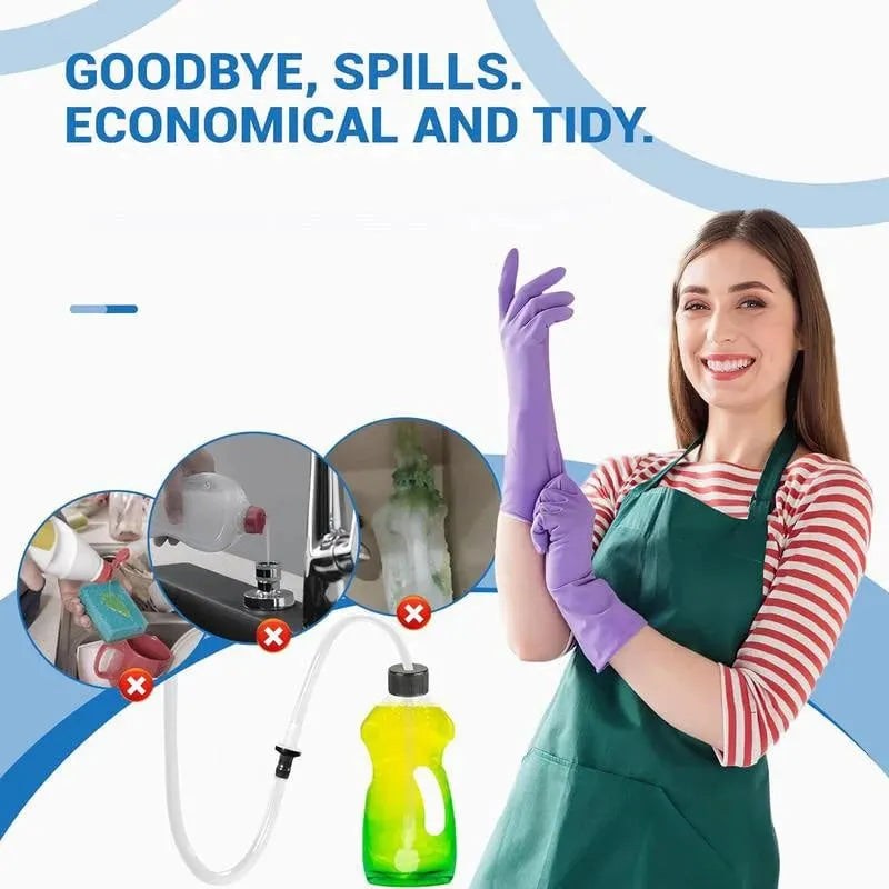🔥HOT SALE🔥✨ Sink Soap Dispenser Extension Tube Kit – Connects to Bulk Containers, Smooth Pump, Universal Fit 🚰