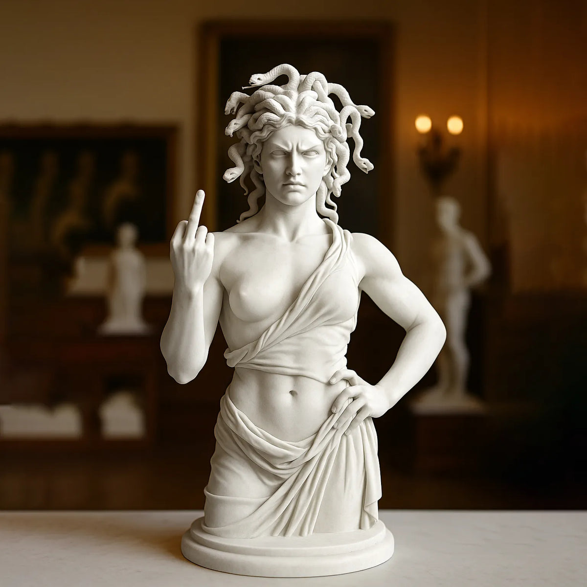 🎨✨🎄 Medusa with Attitude - The original “Talk to the Hand” icon!