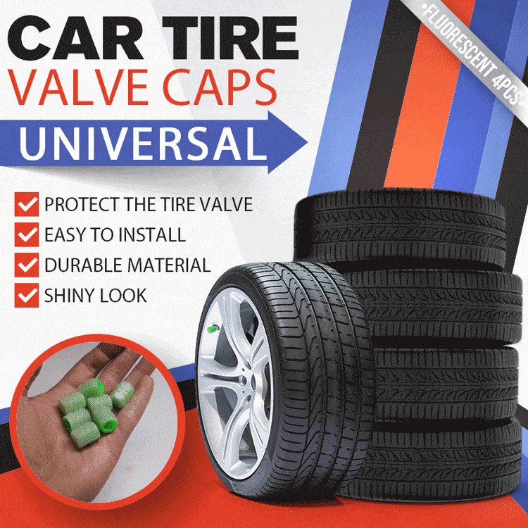 UNIVERSAL FLUORESCENT CAR TIRE VALVE CAPS 4PCS✨FREE SHIPPING OVER $49.99✨